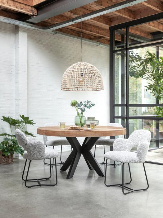 Darwin Ronde Eettafel - Gerecycled Teakhout