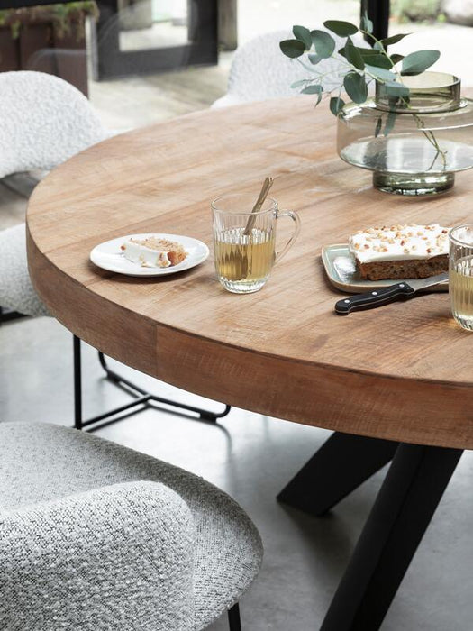 Darwin Ronde Eettafel - Gerecycled Teakhout