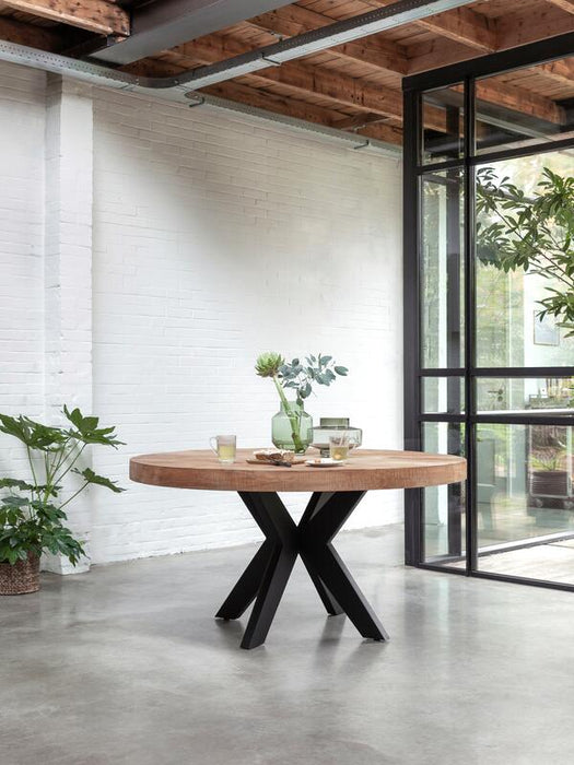 Darwin Ronde Eettafel - Gerecycled Teakhout