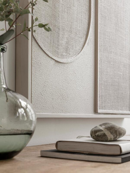 Wall Panel Elyn Cream small, 102x76x4 cm, cream jute