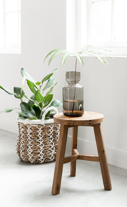 Stool Easy round - Teakhouten kruk