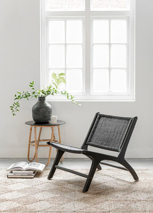 Lounge chair Lazy Loom Black