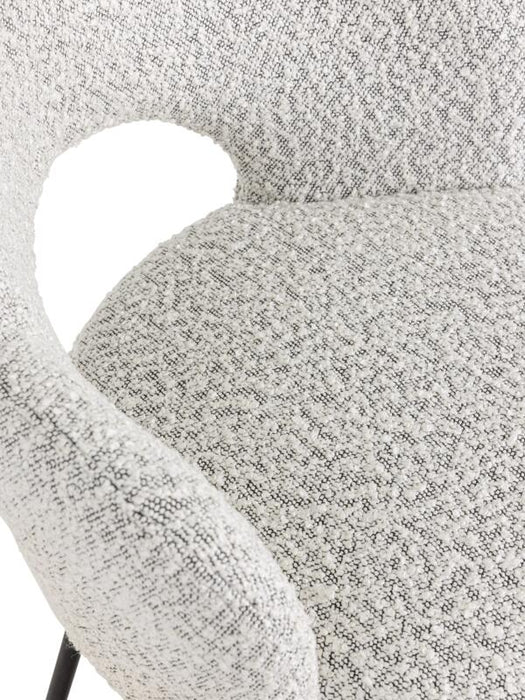 Vista Armstoel - Bouclé Lichtgrijs