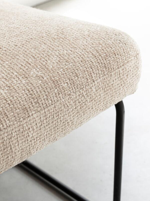 Zola Lounge Chair - Stof - Glossy Natural