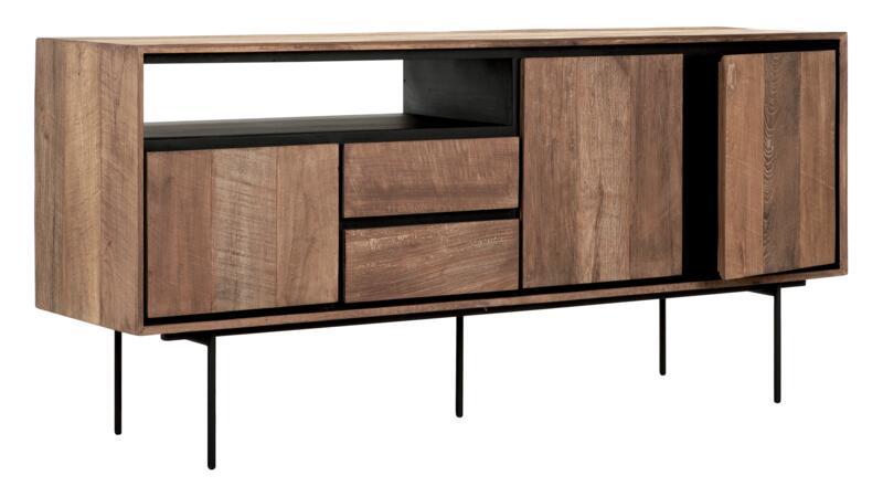 Metropole Low Dressoir - 3 Deuren, 2 Lades, Open Vak
