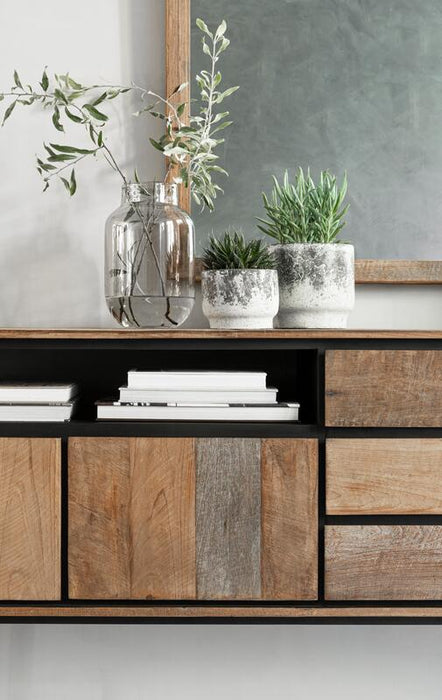 Metropole Dressoir Large - Gerecycled Teakhout