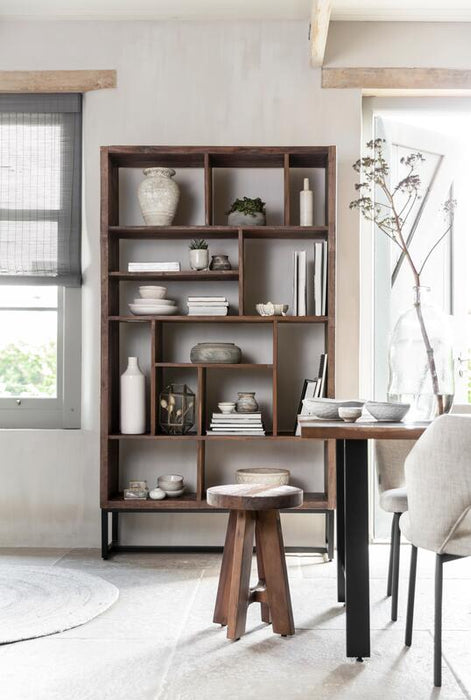 Timber Ronde Kruk - Gemengd Hout