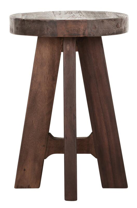 Timber Ronde Kruk - Gemengd Hout
