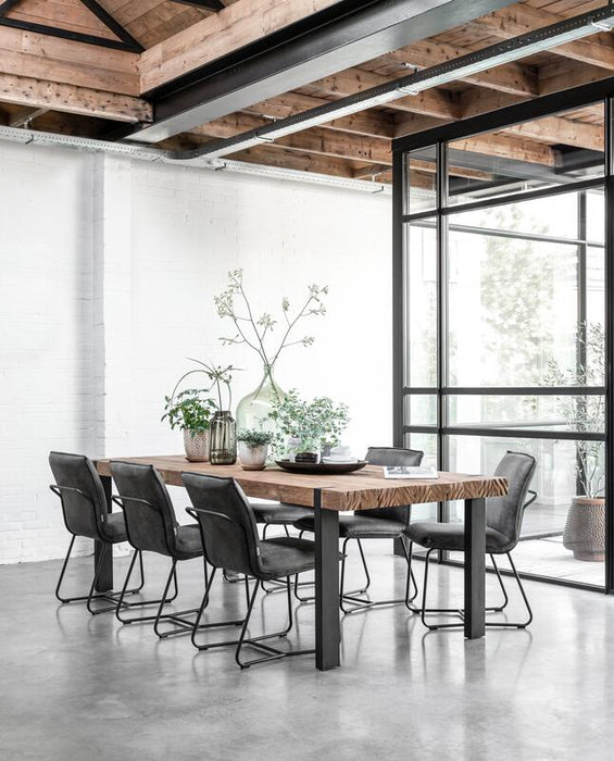 Beam Eettafel - Gerecycled Teakhout