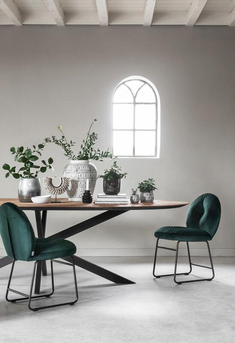 Ovale Eettafel - Gerecycled Teakhout