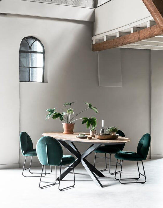 Ovale Eettafel - Gerecycled Teakhout