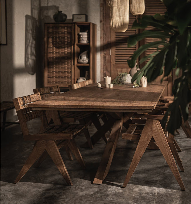 Xono Eettafel - Gerecycled Teakhout