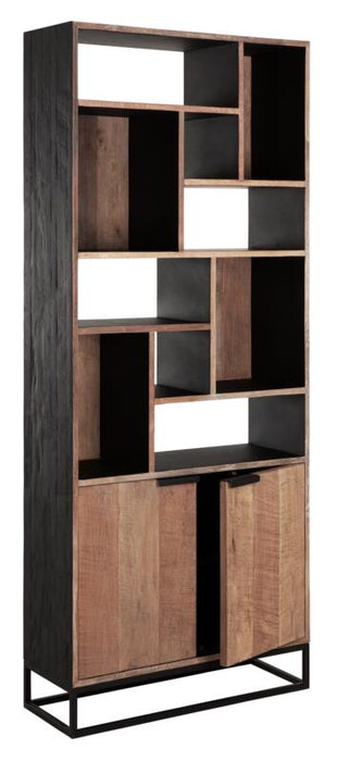 Bookrack Cosmo, 2 doors, 10 open racks