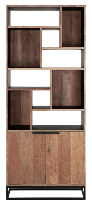 Bookrack Cosmo, 2 doors, 10 open racks