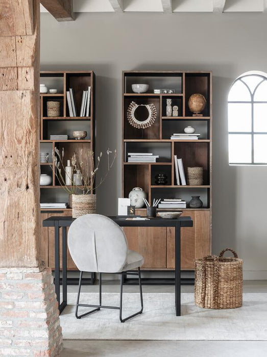 Bookrack Cosmo, 2 doors, 10 open racks