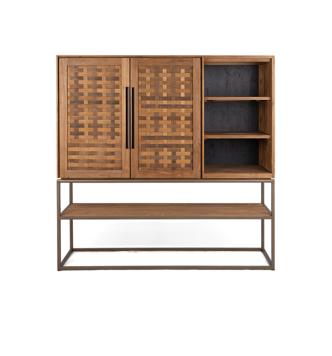 Karma Pure Cabinet 2 Doors 3 Shelves 1 Open Rack