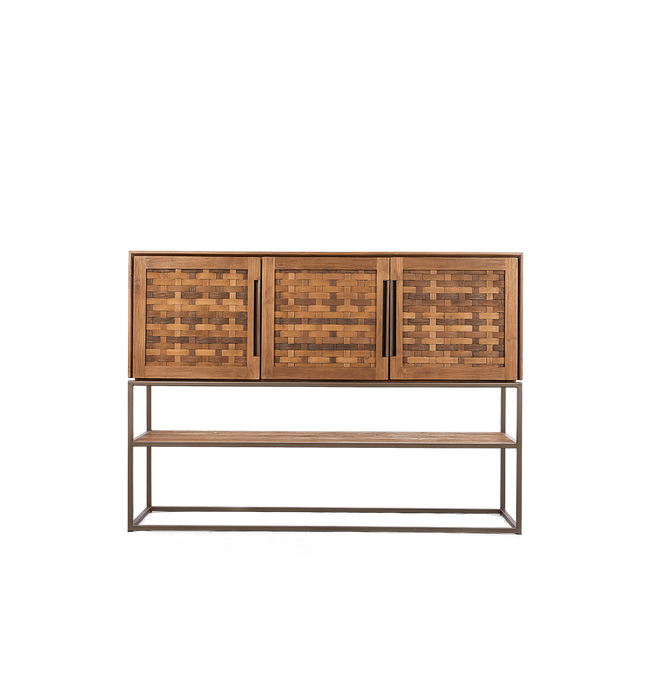 Karma Pure High Dresser 3 Doors 1 Open Rack