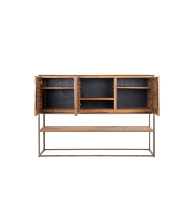 Karma Pure High Dresser 3 Doors 1 Open Rack