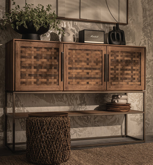 Karma Pure High Dresser 3 Doors 1 Open Rack