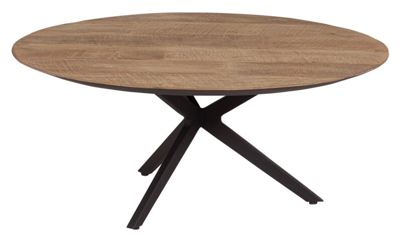 Metropole Ronde Salontafel - Gerecycled Teakhout
