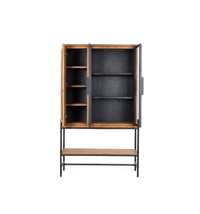 Outline Cabinet 3 Doors 1 Open Rack