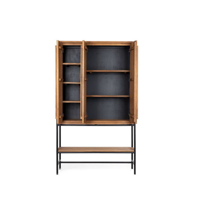 Outline Cabinet 3 Doors 1 Open Rack