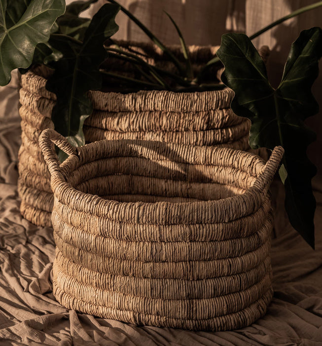 Caterpillar Sago Rectangular Basket
