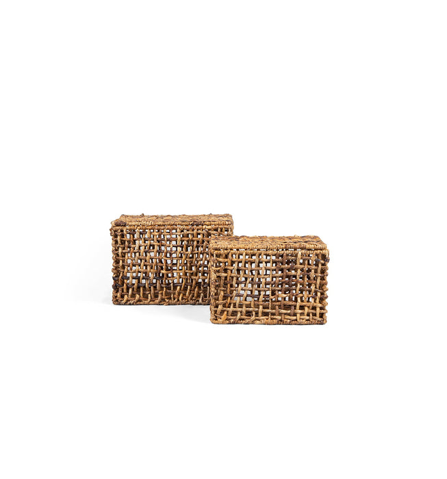 Rinjani Rectangular Basket Two-Tone - Set of 2