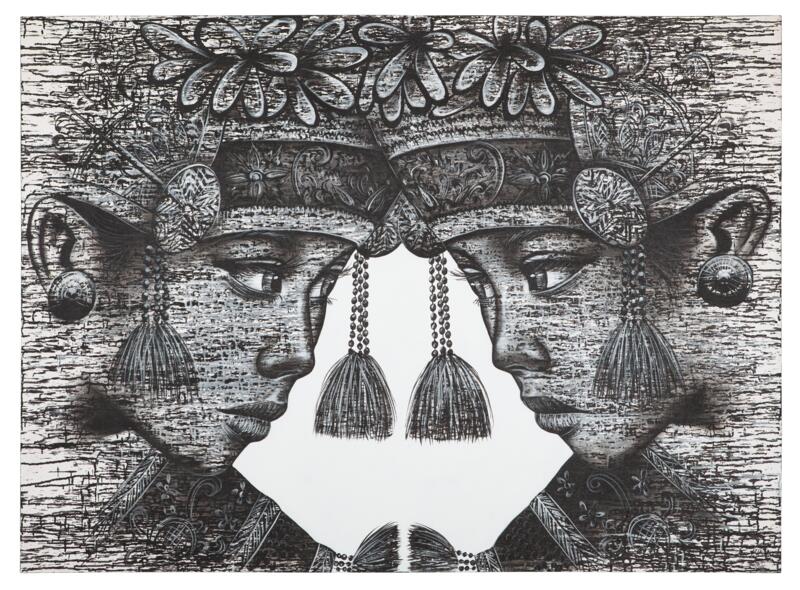 Wall Art Balinese Twins